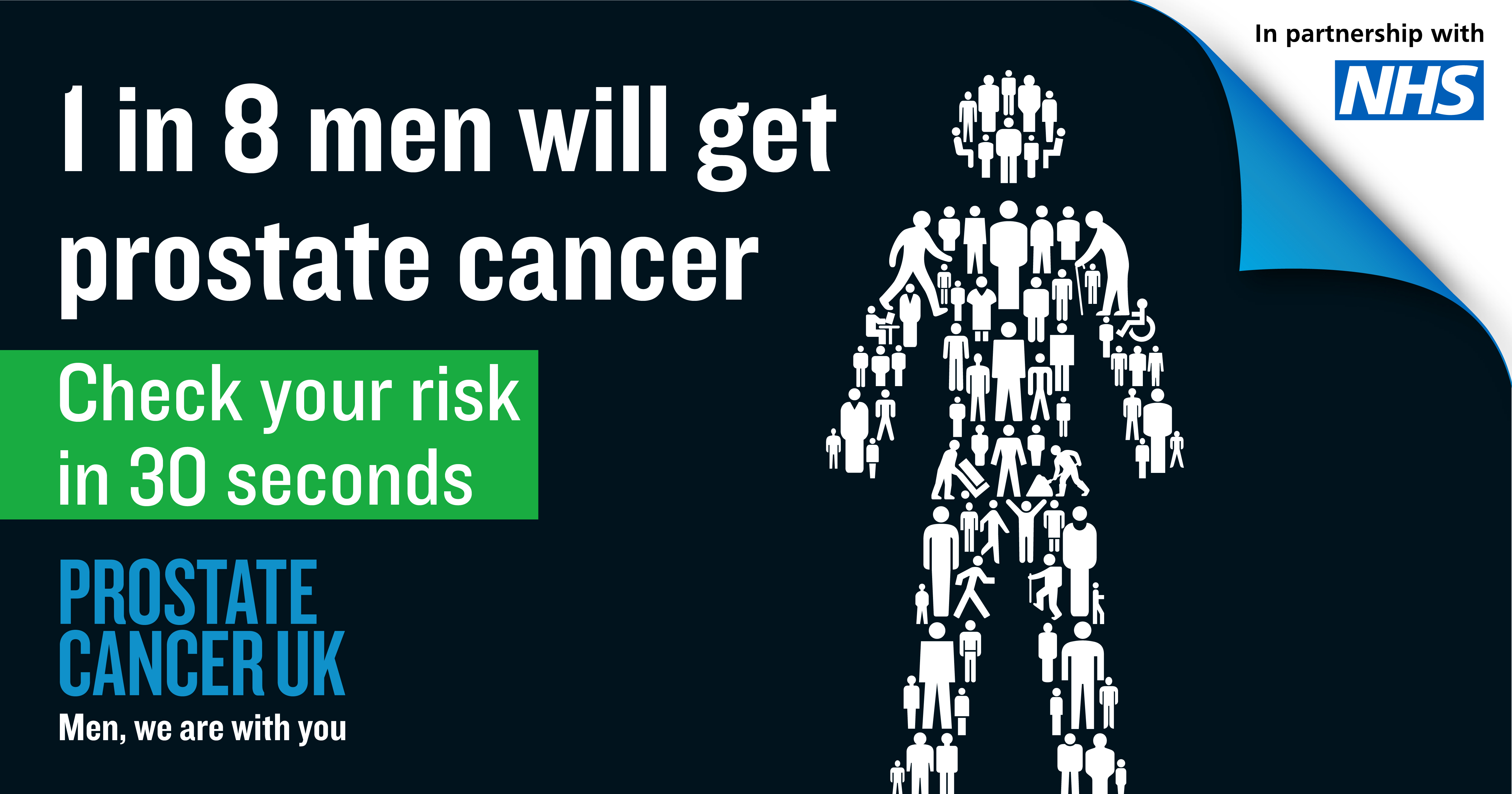 1 in 8 men will get prostate cancer. Check your risk in 30 seconds